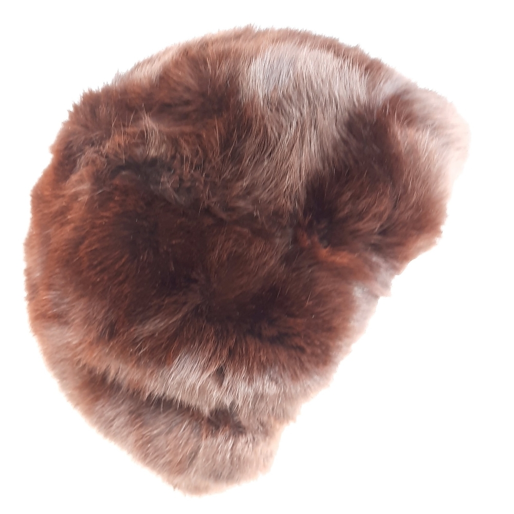 Vintage Luxury Real Lined Fur Winter Hat
 size medium
